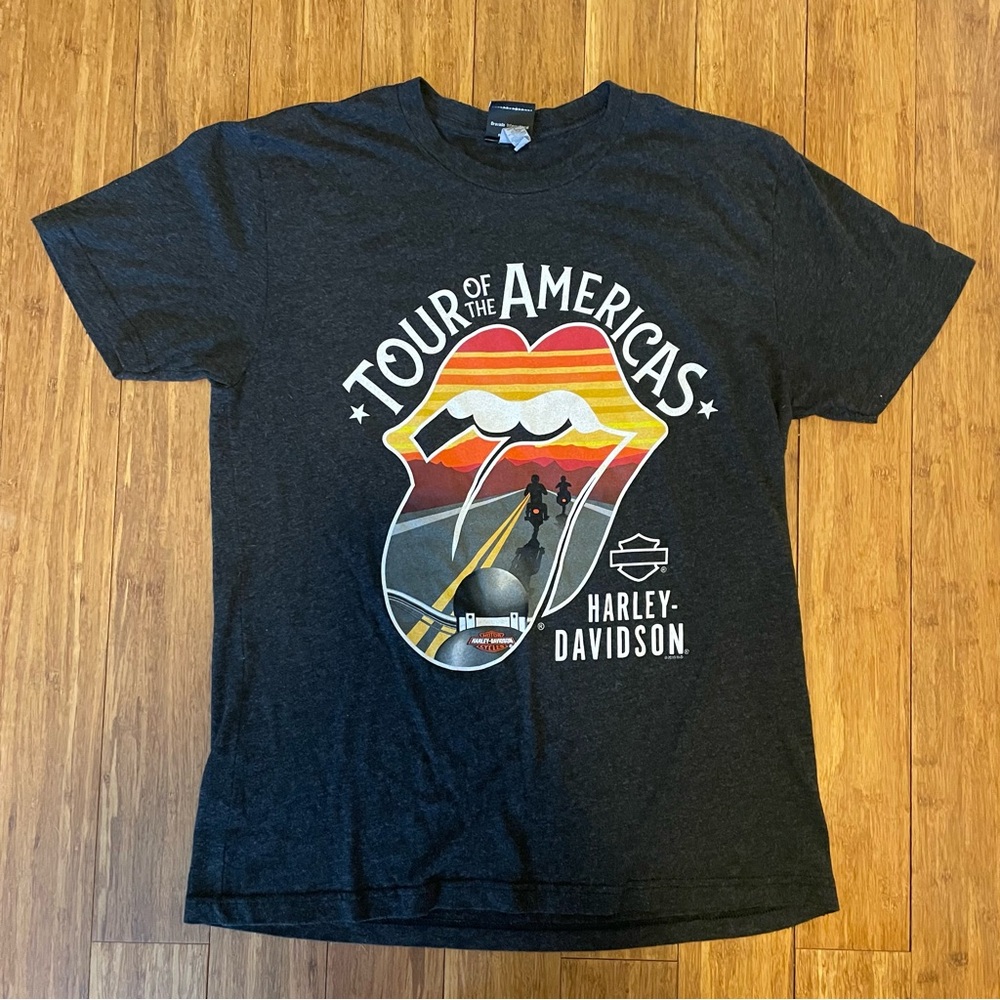 Harley-Davidson x Rolling Stones Tour of the Americas T-Shirt - Picture 1 of 3